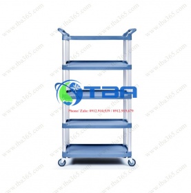 Xe chuyên dùng phục vụ bàn ăn nhà hàng cao cấp 05 tầng cỡ lớn 