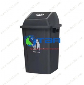 Thùng rác màu xám nắp bập bênh 100L chuyên dùng khách sạn