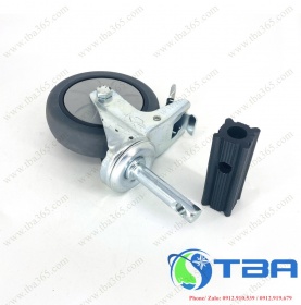 Bánh xe  không khóa thay thế của xe đẩy phục vụ bàn ăn inox 3 tầng