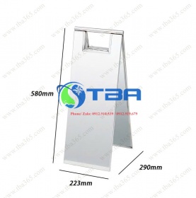 Bảng báo chữ A đặt sàn INOX cao cấp Á Châu