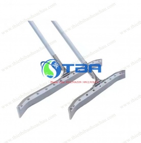 Cây đẩy nước, gạt sàn thân nhôm đầu inox cong 55cm