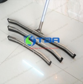 Dụng cụ đẩy nước sàn công nghiệp Đầu inox CONG 75cm Á Châu