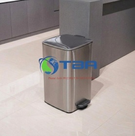 Thùng rác inox văn phòng 12 Lít hình vuông