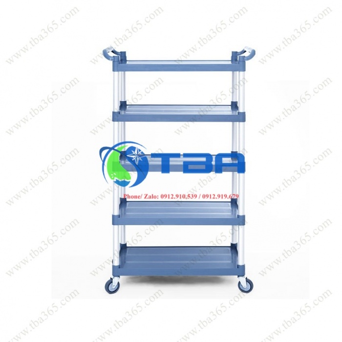 Xe nhựa cao cấp 05 tầng cỡ nhỏ phục vụ bàn tiệc Á Châu