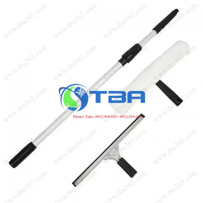 Dụng cụ lau chùi vệ sinh kính thân nhôm 2,4m cho gia đình