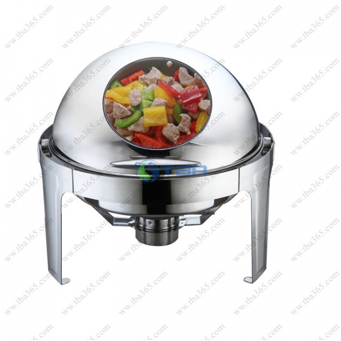 Nồi hâm thức ăn nắp kính-chân Inox cao cấp cho Tiệc buffet