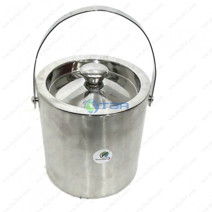 Thùng giữ nước đá Inox 2 lớp có quai xách