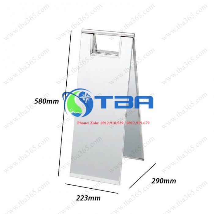Bảng báo chữ A đặt sàn INOX cao cấp Á Châu