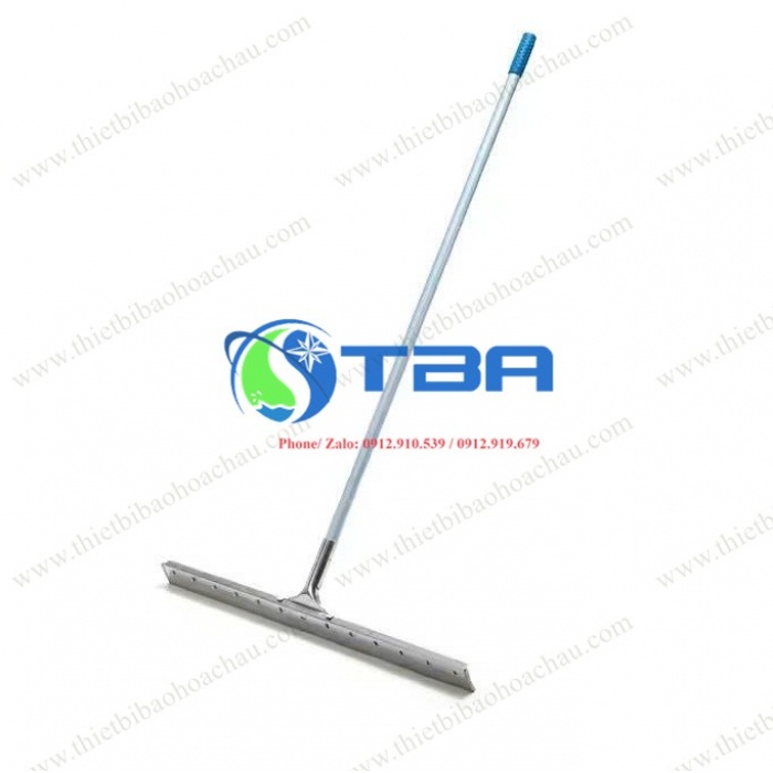 Cây gạt nước sàn thân nhôm đầu kẹp lưỡi cao su đơn 45cm