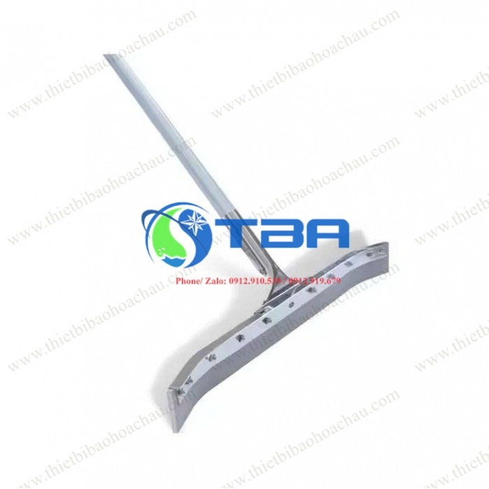 Cây lùa nước đầu inox cong 45cm lưỡi cao su đơn chuyên dùng