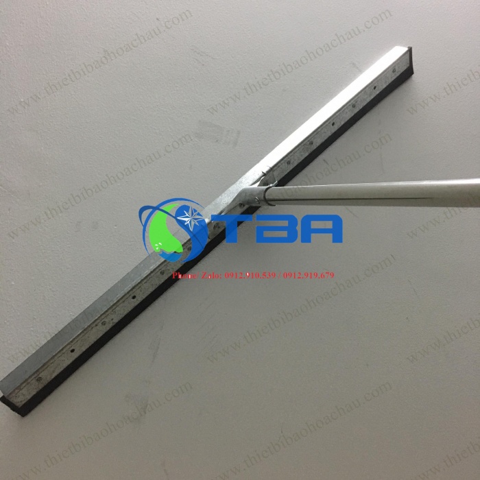 Cây đẩy nước sàn công nghiệp thân inox đầu thép lưỡi cao su 80cm