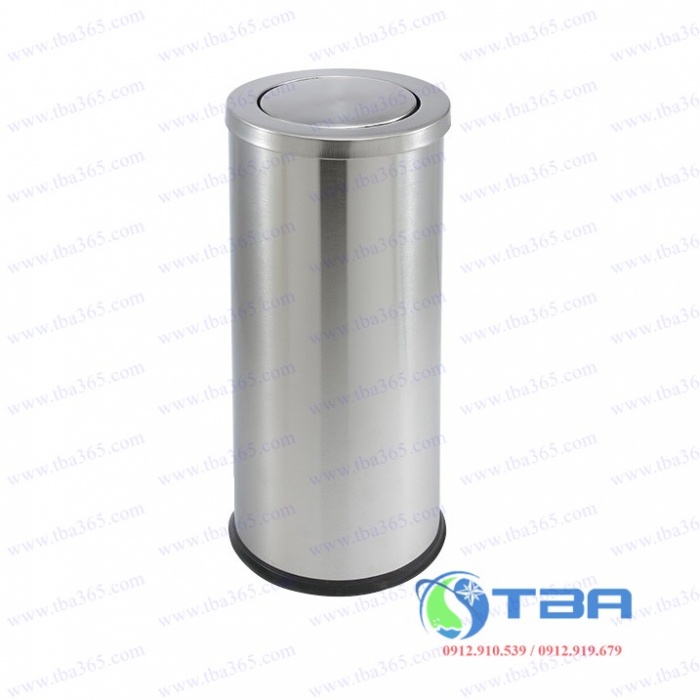 Thùng rác inox nắp bập bênh cao cấp 250 cao 61cm