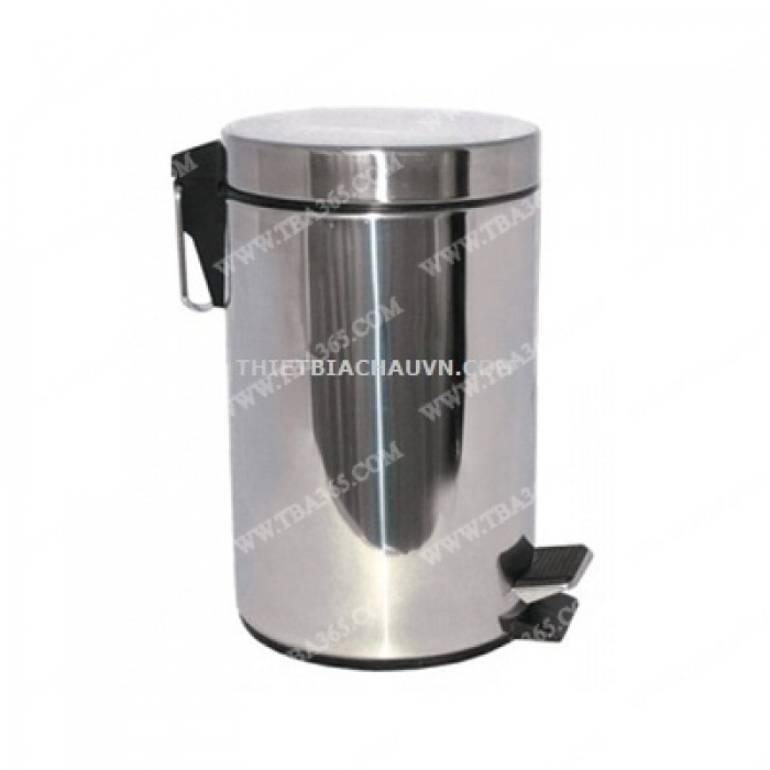 Thùng rác tròn inox đạp chân 30 Lít