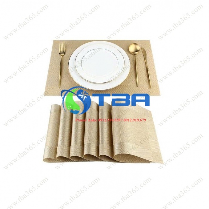 Tấm lót cao cấp màu Gold phục vụ bàn ăn nhà hàng