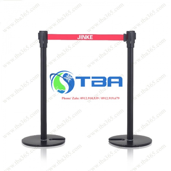 Trụ chắn inox phân làn màu Đen chân đế chữ U cao cấp