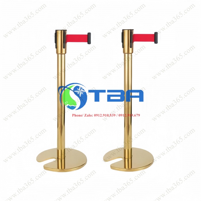 Trụ chắn inox mạ vàng CHÂN ĐẾ CHỮ U cao cấp