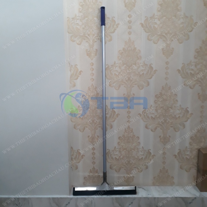 Cây gạt nước sàn thân nhôm đầu inox cao su 45cm