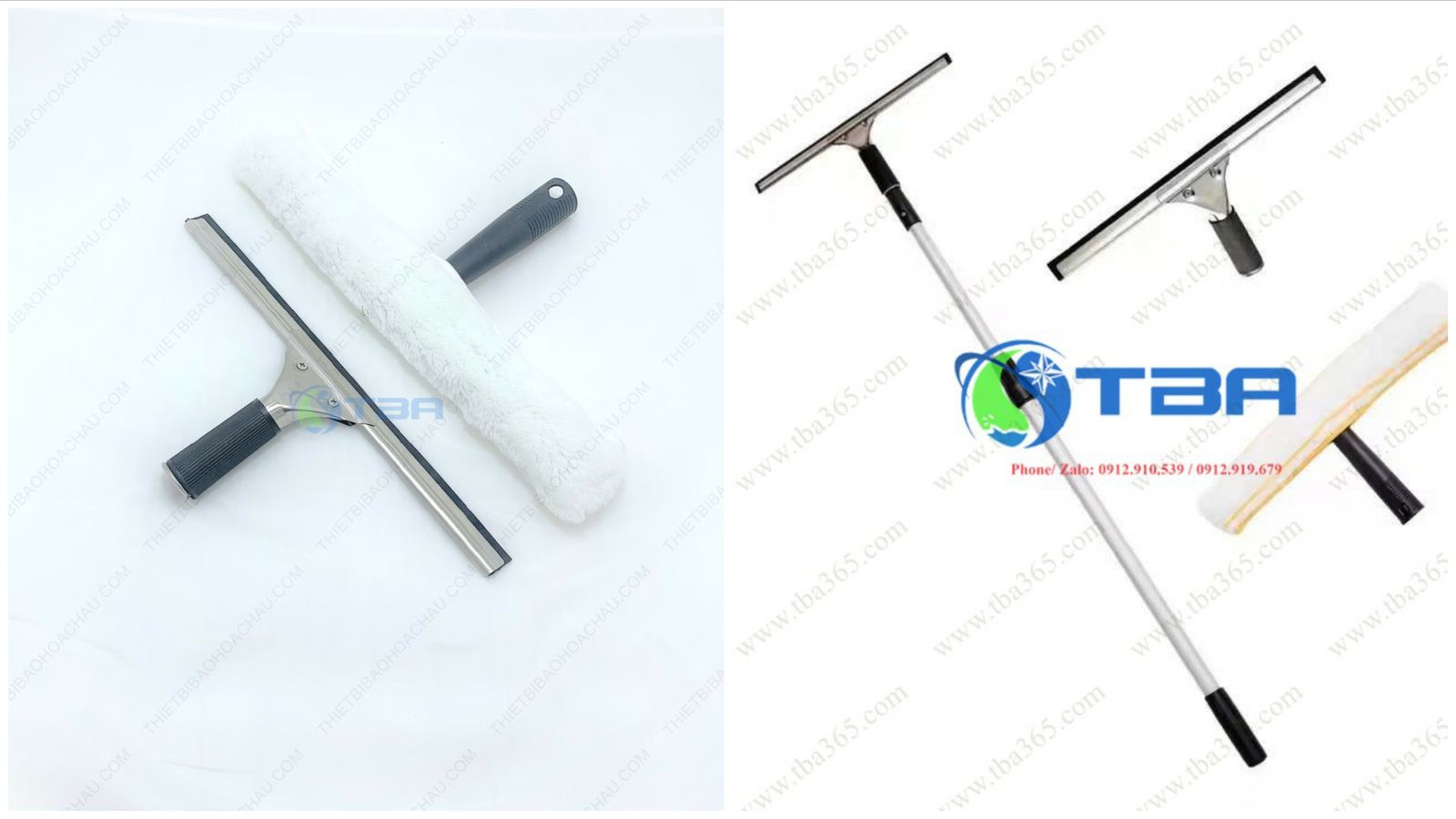 Bộ dụng cụ vệ sinh kính Á Châu thân nhôm hợp kim 1,2m