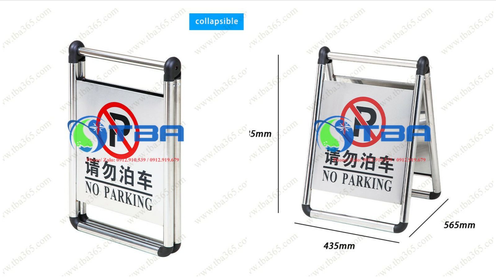 Bàng inox đặt sàn có thể gập lại- Á CHÂU