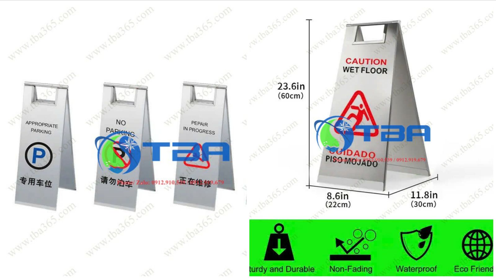 Bảng chữ A chất liệu inox cao cấp - Á CHẤU