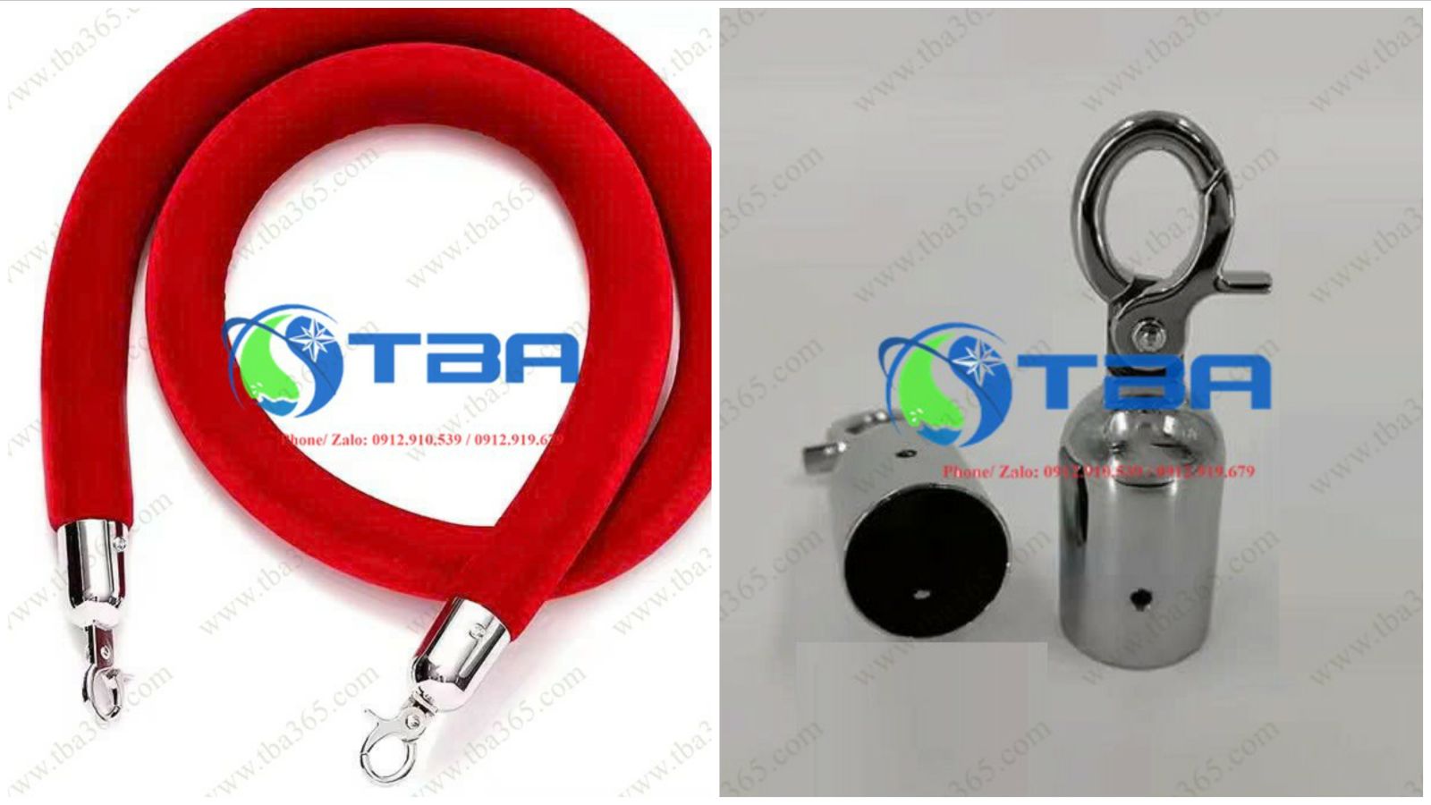 Đầu móc thay thế cho dây nhung đỏ