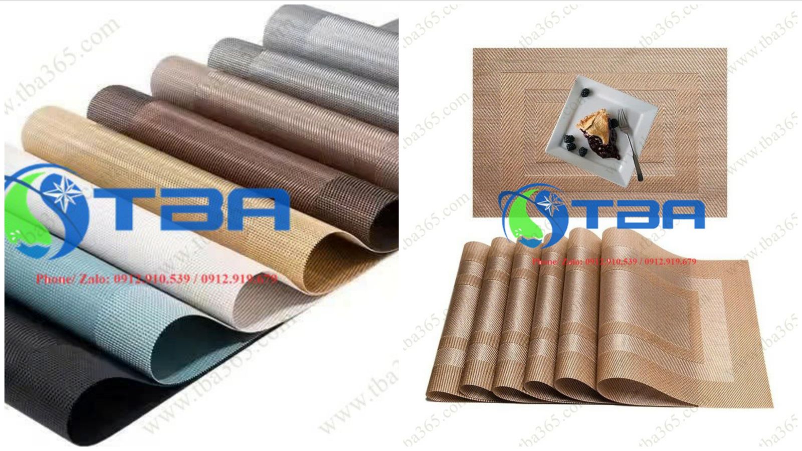 Tấm lót chén đĩa bàn ăn cao cấp Á Châu
