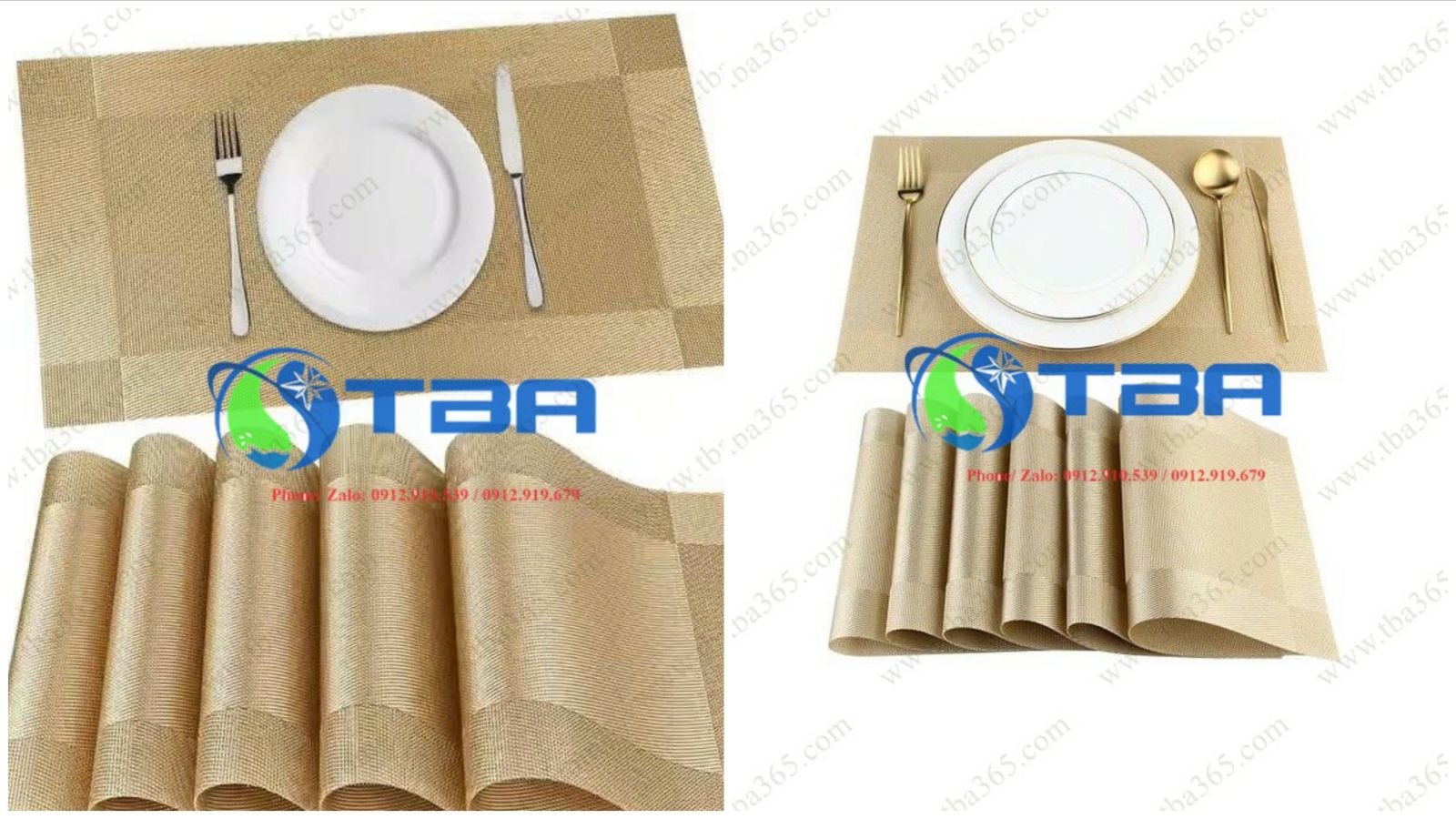 Tấm lót bàn ăn cao cấp Á Châu cho nhà hàng , khách sạn