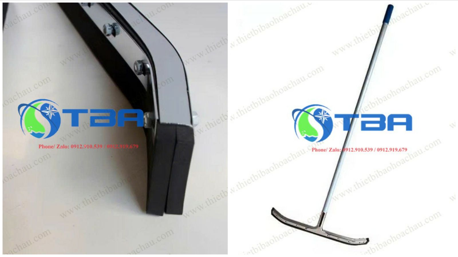 cây gạt nước sàn cao cấp thân nhôn 45cm lưỡi kép