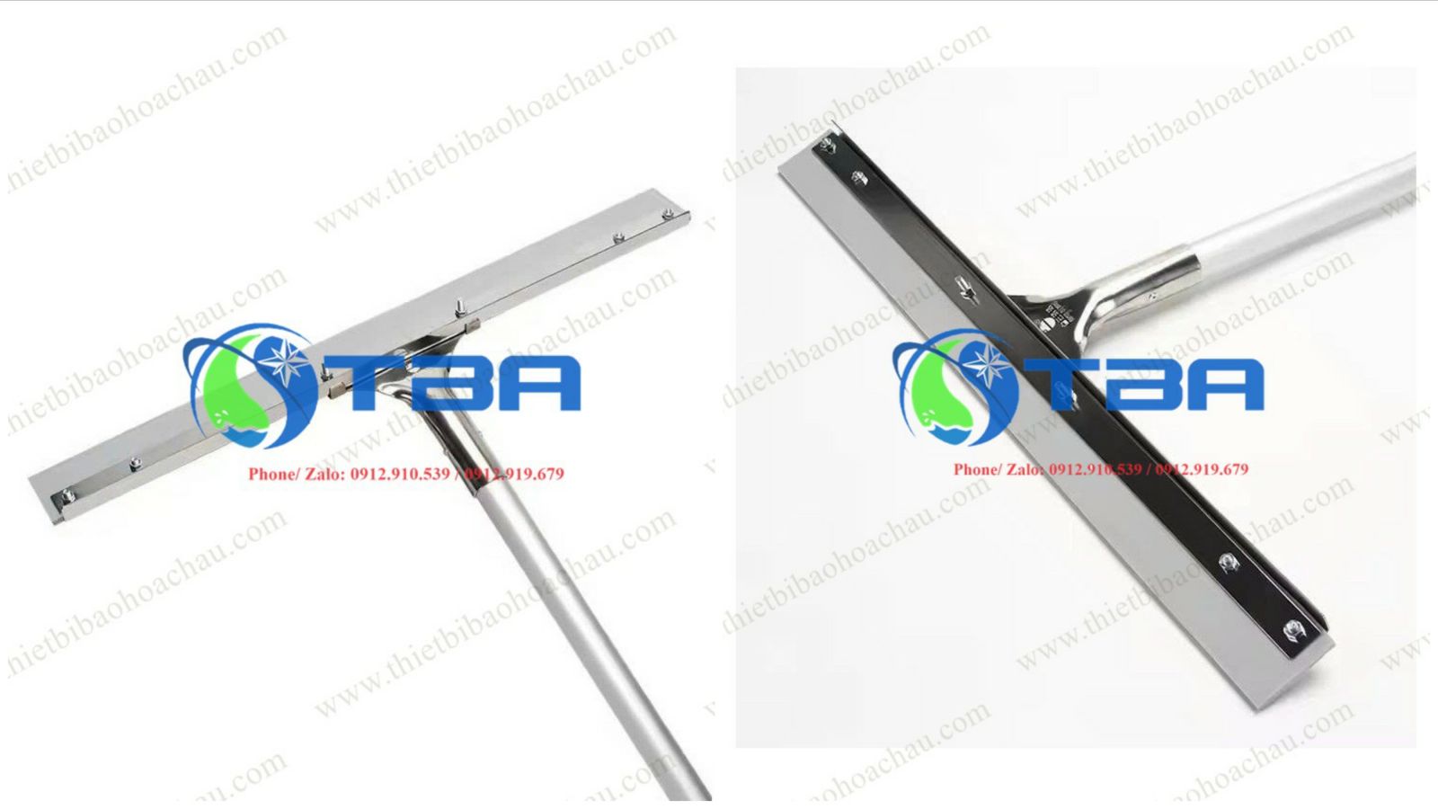Cây gạt nước sàn thân nhôm cao cấp 55cm Á Châu