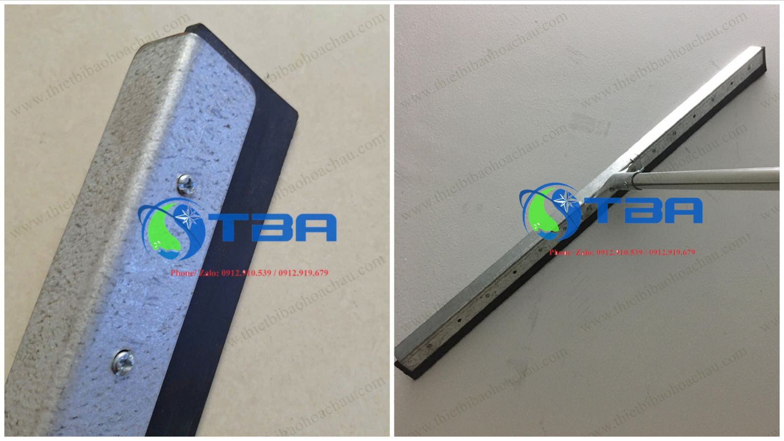 Cây gạt sàn thân inox đầu thép 80cm Á Châu