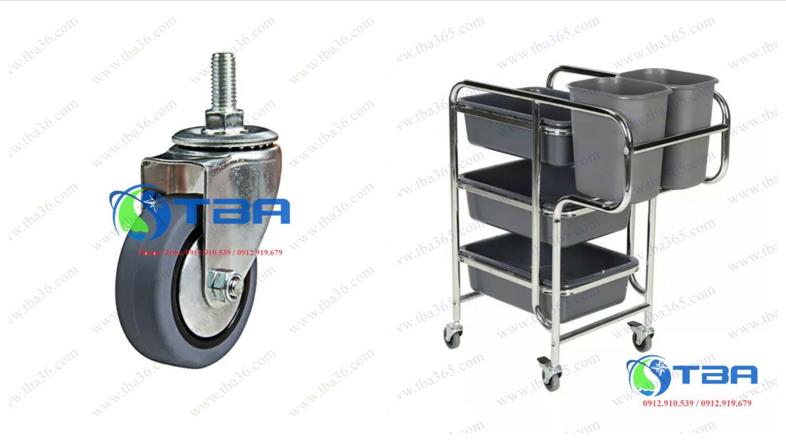 Bánh xe thay thế cho xe thu gom thức ăn Á CHÂU