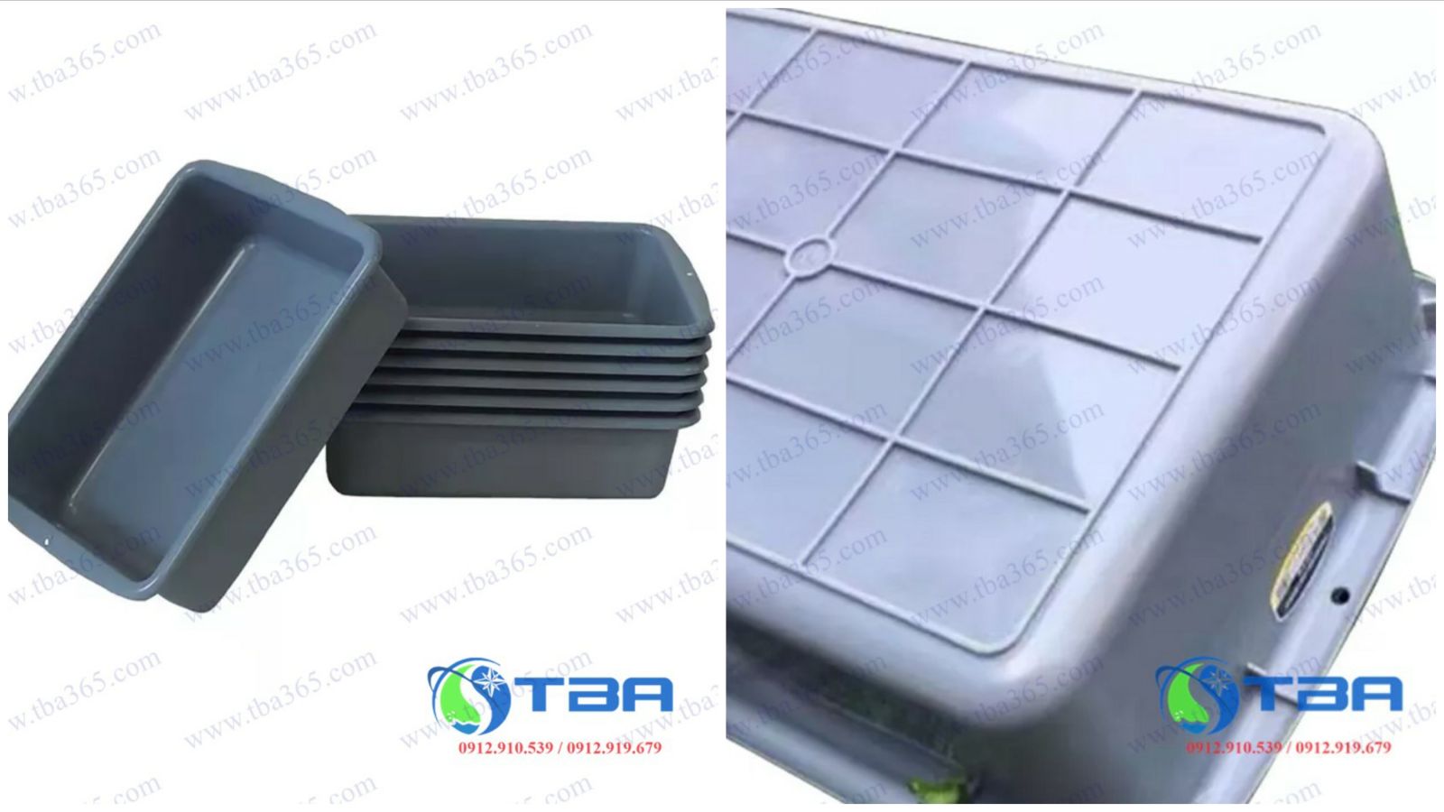 Phụ kiện thau nhựa cao cấp Á CHÂU cho xe đẩy thu gom nhà hàng