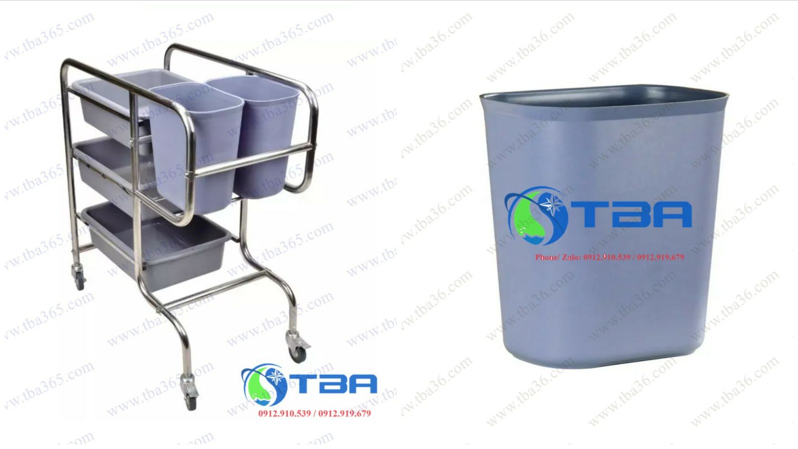 Thùng nhựa xe đẩy thức ăn nhà hàng TBA-PK005